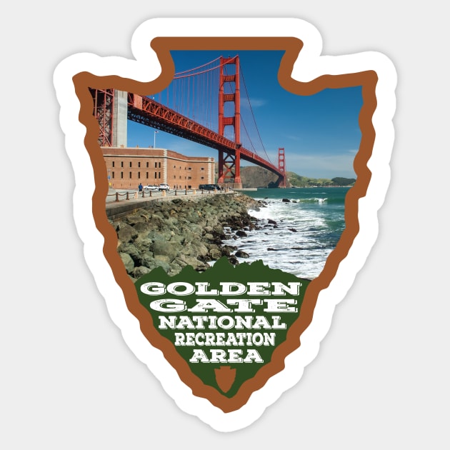 Golden Gate National Recreation Area photo arrowhead Sticker by nylebuss